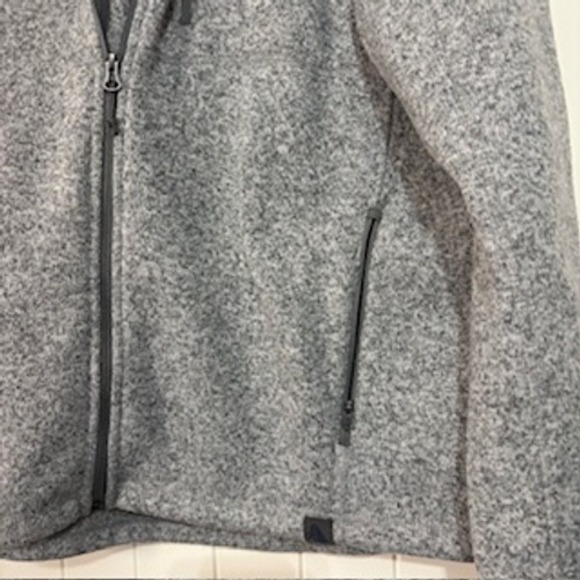 LL Bean Mens Gray Heathered Fleece Full Zip Jacket Casual Outdoor Gorpcore Sz XL - Picture 6 of 11